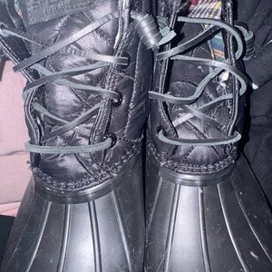 Sperry Black Quilted Boots